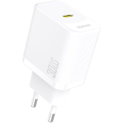 Cargador de Red Dudao A27P, 30W, 3A, 1 x USB-C, Blanco