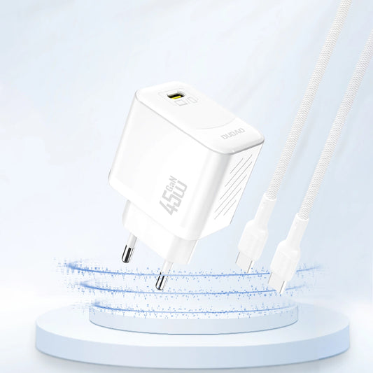 Cargador de Red Dudao A28, 45W, 3A, 1 x USB-C, Blanco