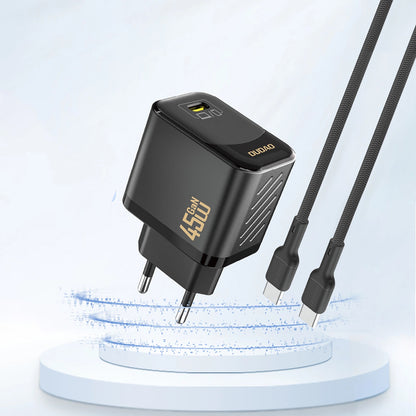 Cargador de Red Dudao A28, 45W, 3A, 1 x USB-C, Negro