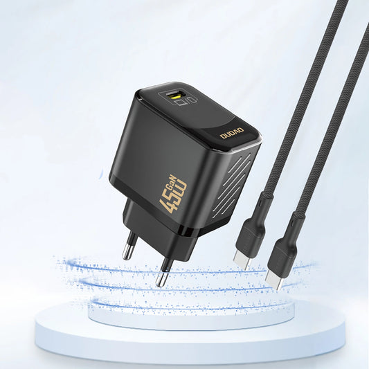 Cargador de Red Dudao A28, 45W, 3A, 1 x USB-C, Negro