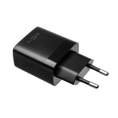 Cargador de Red Fixed, 17W, 3A, 2 x USB-A, Negro