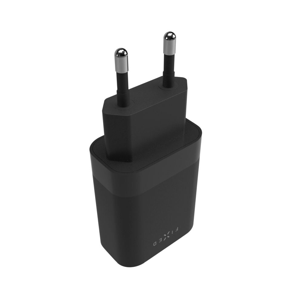 Cargador de Red Fixed, 35W, 3A, 2 x USB-C, Negro