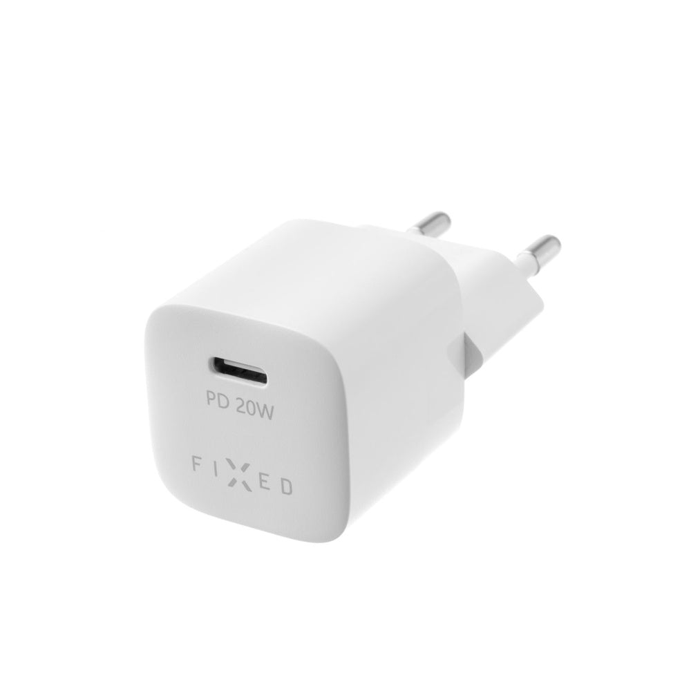 Cargador de Red Fixed Mini, 20W, 3A, 1 x USB-C, Blanco