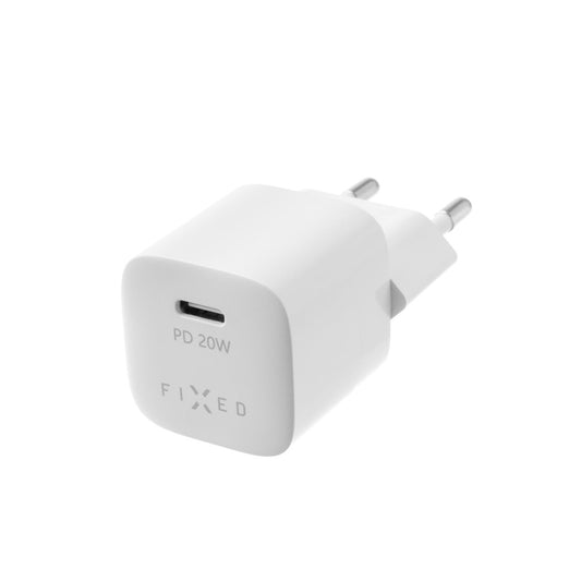 Cargador de Red Fixed Mini, 20W, 3A, 1 x USB-C, Blanco