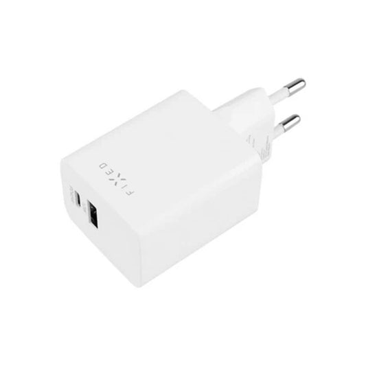 Cargador de Red Fixed Mini, 45W, 3A, 1 x USB-A - 1 x USB-C, Blanco