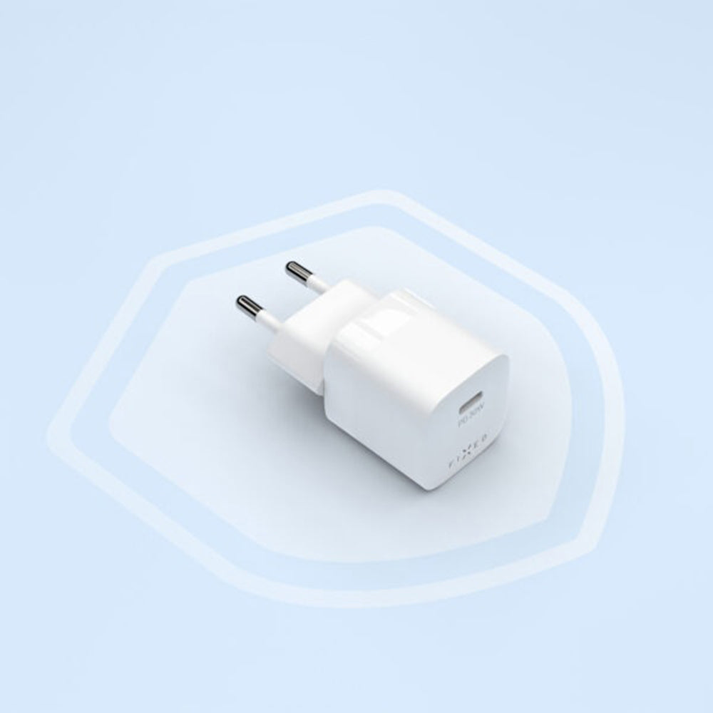 Cargador de Red Fixed Mini2, 30W, 3A, 1 x USB-C, Blanco
