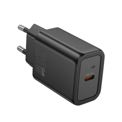 Cargador de Red HOCO N60, 20W, 3A, 1 x USB-C, Negro