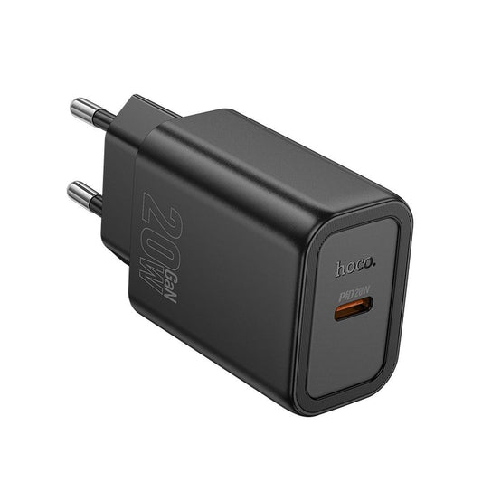 Cargador de Red HOCO N60, 20W, 3A, 1 x USB-C, Negro