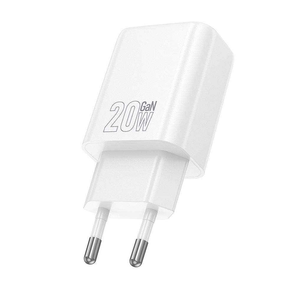 Cargador de Red HOCO N60, 20W, 3A, 1 x USB-C, Blanco