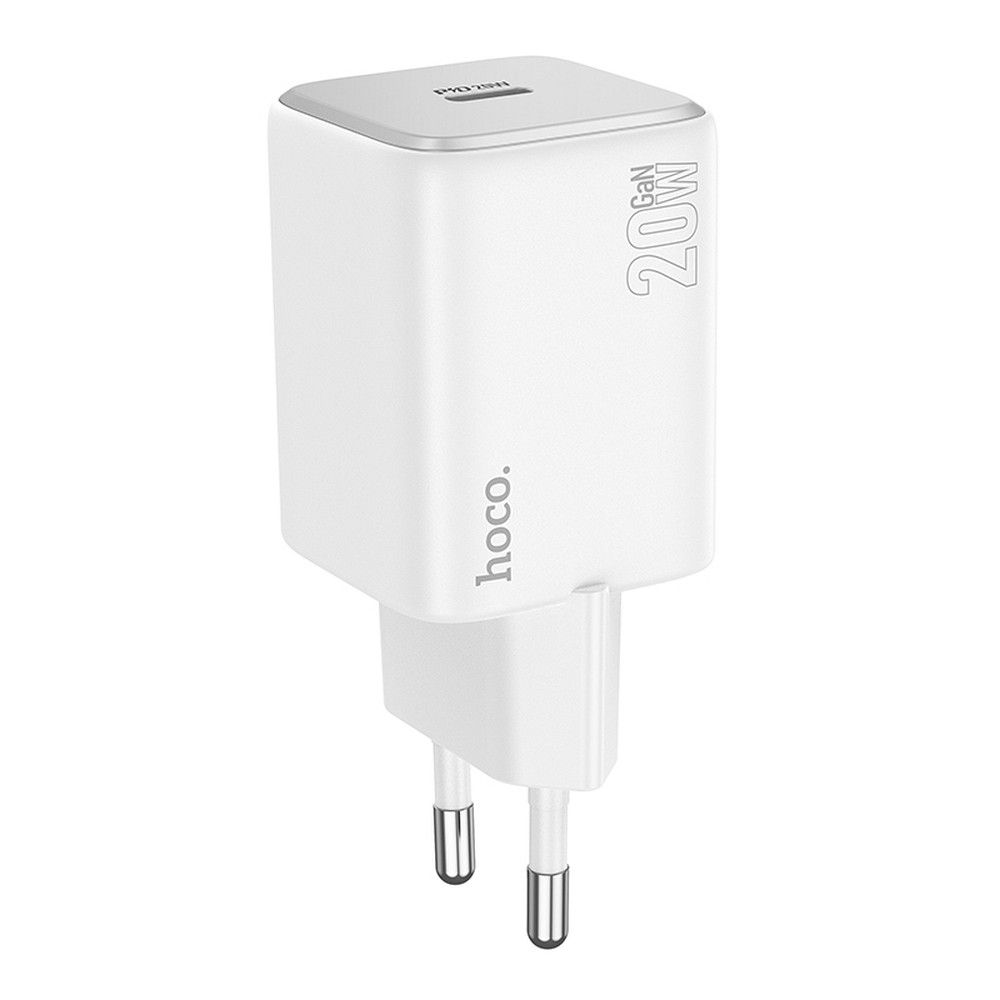 Cargador de Red HOCO N40, 20W, 3A, 1 x USB-C, Blanco
