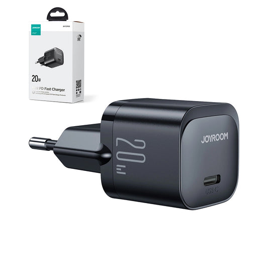 Cargador de Red Joyroom JR-TCF02, 20W, 3A, 1 x USB-C, Negro