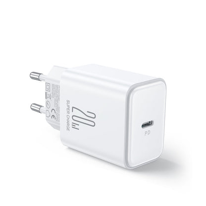 Joyroom JR-TCF06 Cargador de red JR-TCF06, 20W, 3A, 1 x USB-C, Blanco 