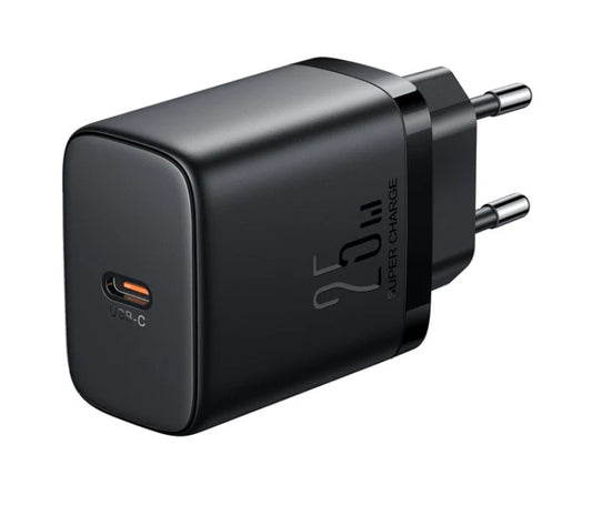 Cargador de red Joyroom JR-TCF11, 25W, 3A, 1 x USB-C, Negro