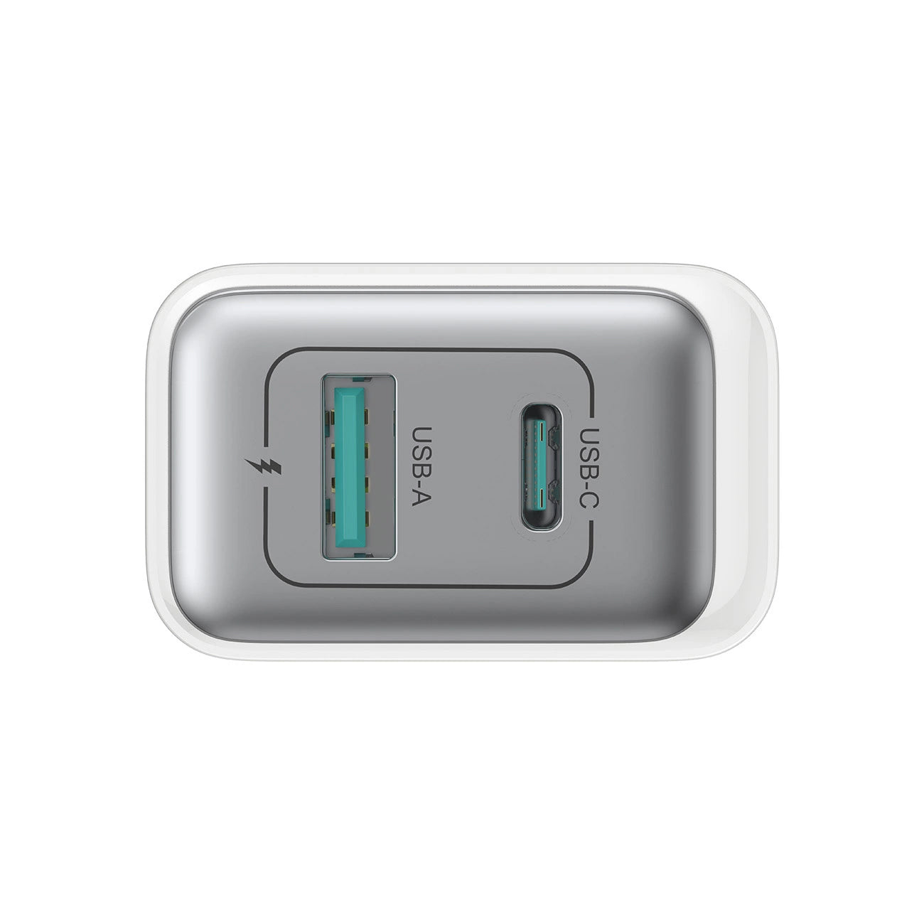 Cargador de Red Joyroom JR-TCF15, 30W, 5A, 1 x USB-A - 1 x USB-C, Blanco