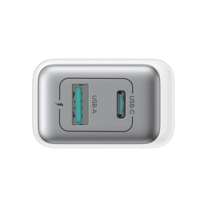 Cargador de Red Joyroom JR-TCF15, 30W, 5A, 1 x USB-A - 1 x USB-C, Blanco