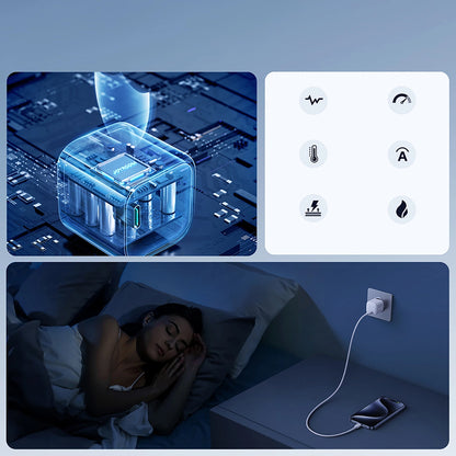 Cargador de Red Joyroom JR-TCG08, 20W, 3A, 1 x USB-C, Blanco
