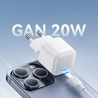 Cargador de Red Joyroom JR-TCG08, 20W, 3A, 1 x USB-C, Blanco