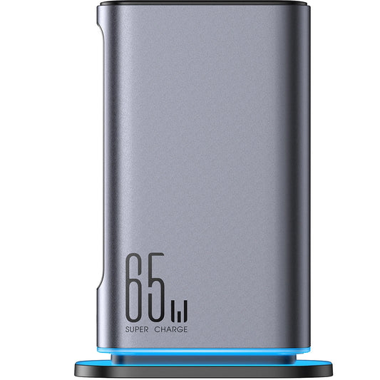 Cargador Estación Joyroom JR-TCM02, 65W, 3.25A, 2 x USB-A - 4 x USB-C, Gris