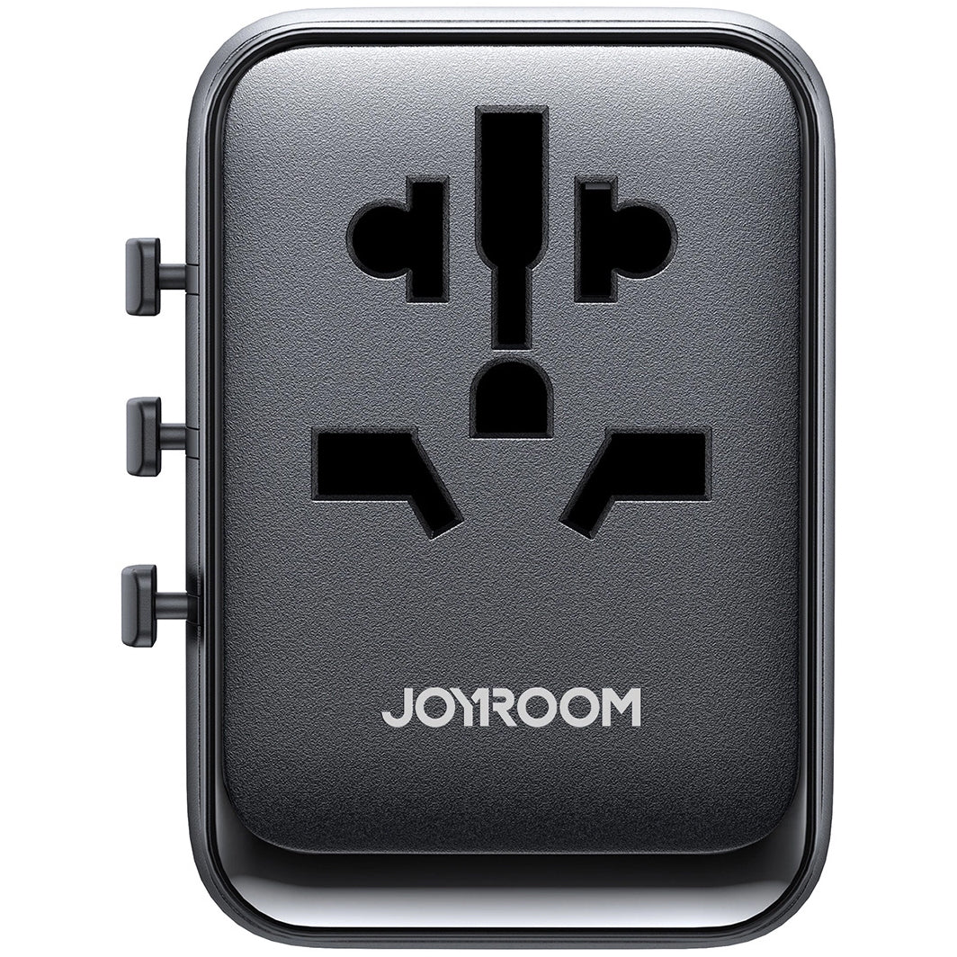 Cargador de red Joyroom JR-TCW01 Travel, 17W, 3A, 1 x USB-C - 3 x USB-A, Negro 