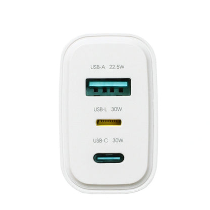 Cargador de Red Joyroom JR-TG6, 30W, 3A, 1 x Lightning - 1 x USB-A - 1 x USB-C, Blanco