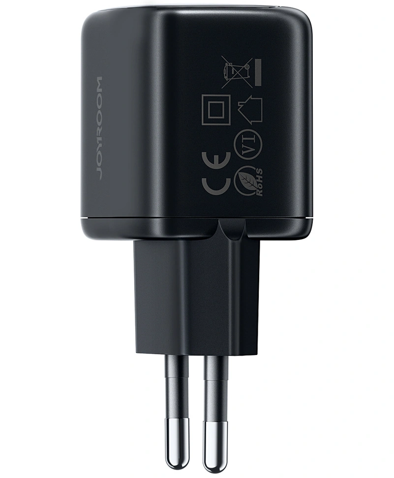 Cargador de Red Joyroom JR-TG7, 33W, 3A, 1 x USB-A - 1 x USB-C, Negro
