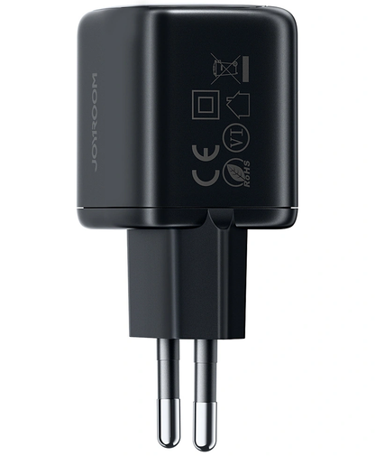 Cargador de Red Joyroom JR-TG7, 33W, 3A, 1 x USB-A - 1 x USB-C, Negro