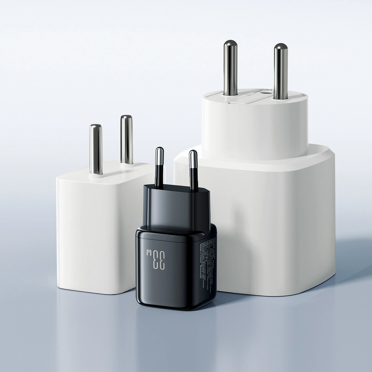 Cargador de Red Joyroom JR-TG7, 33W, 3A, 1 x USB-A - 1 x USB-C, Negro