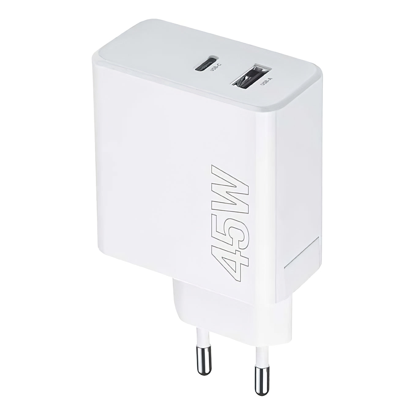 Cargador de red MaXlife MXTC-07-45AC, 45W, 3A, 1 x USB-A - 1 x USB-C, Blanco