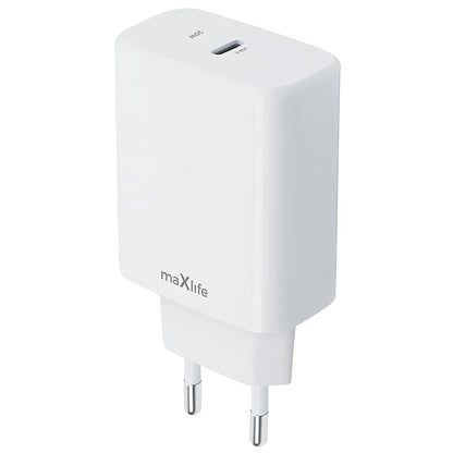 MaXlife MXTC-10-20C, 20W, 3A, 1 x USB-C, Blanco 