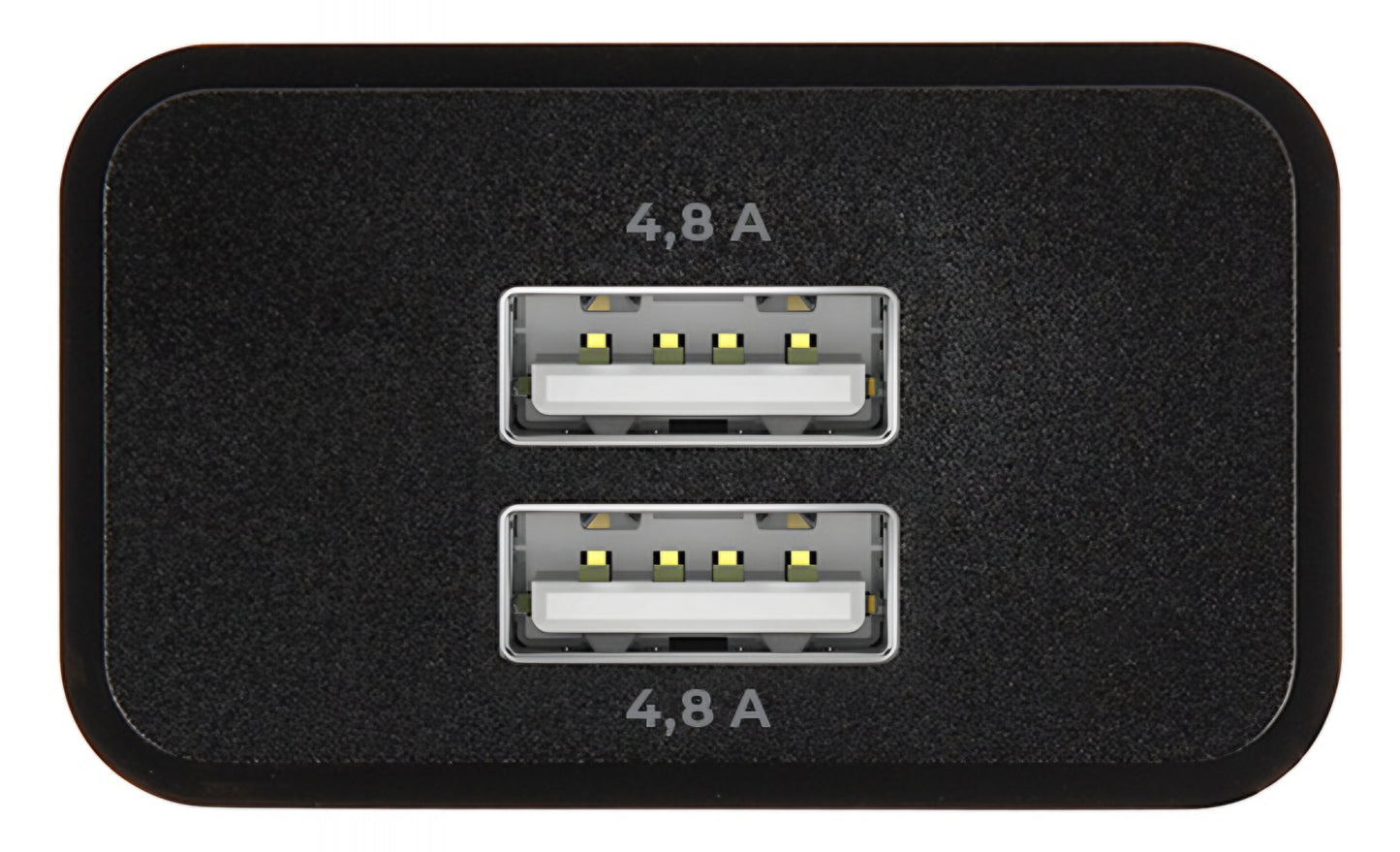 Cargador de Red MaXlife MXTC-12, 24W, 2.4A, 2 x USB-A, Negro