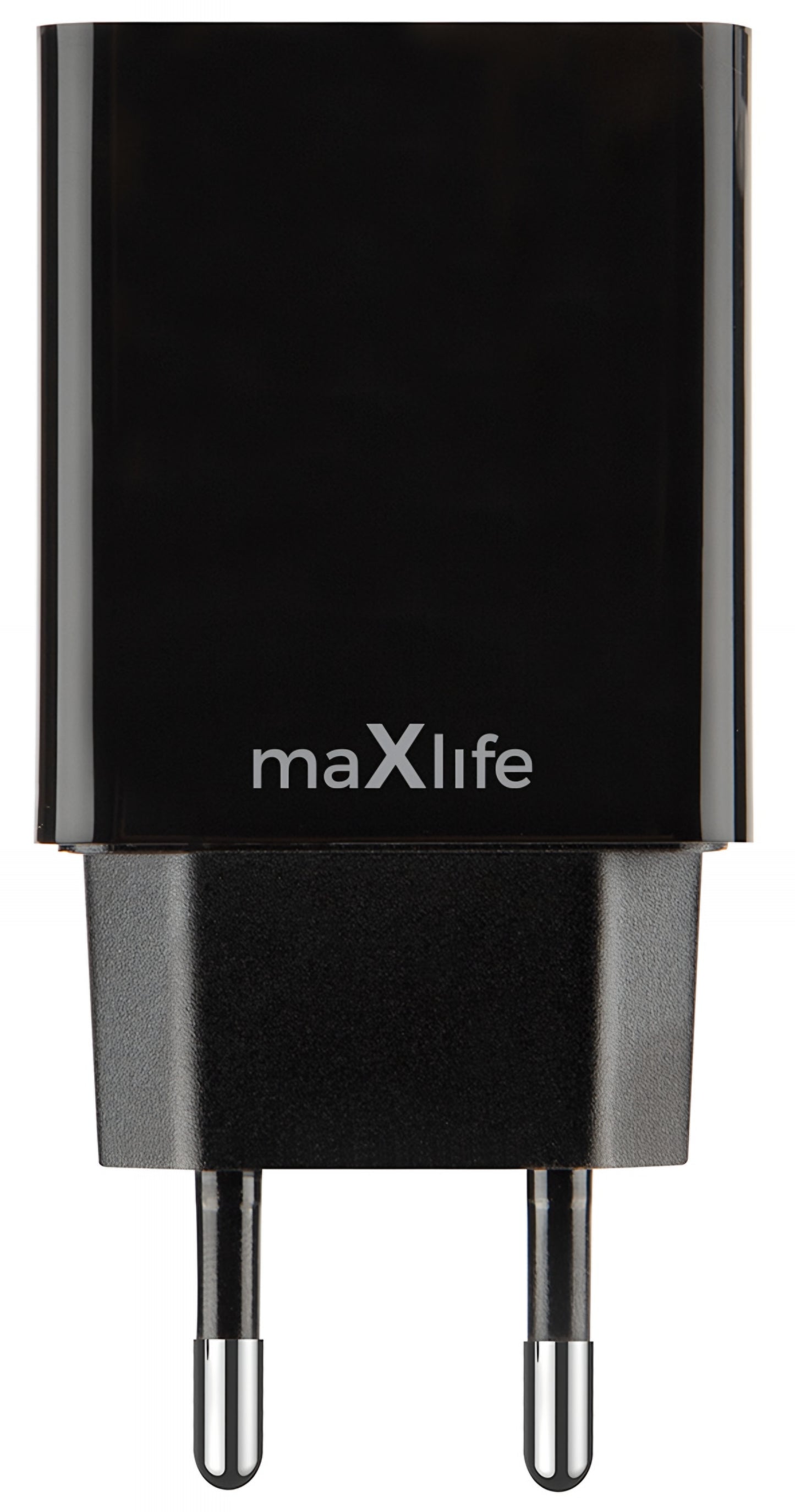 Cargador de Red MaXlife MXTC-12, 24W, 2.4A, 2 x USB-A, Negro