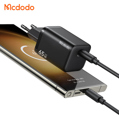 Cargador de red McDodo CH-0850 Ultimate Mini, 65W, 3.25A, 1 x USB-C, Negro