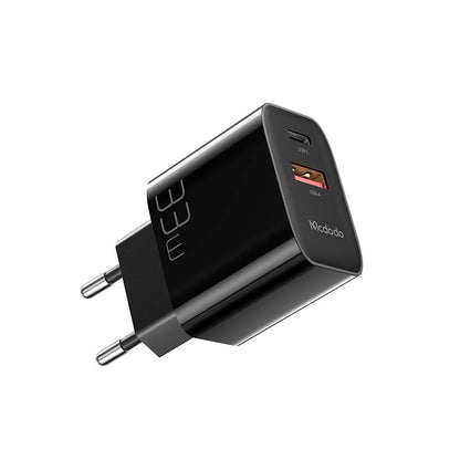 Cargador de Red McDodo CH-0921, 33W, 3A, 1 x USB-A - 1 x USB-C, Negro