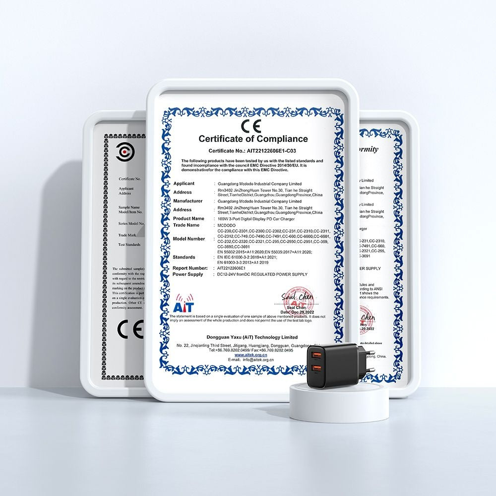 Cargador de Red McDodo CH-5070 Beryllium, 12W, 2.4A, 2 x USB-A, Negro