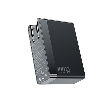 Cargador de Red McDodo CH-8101 Pro Nuc AR Power Travel, 100W, 5A, 1 x USB-A - 2 x USB-C, Negro