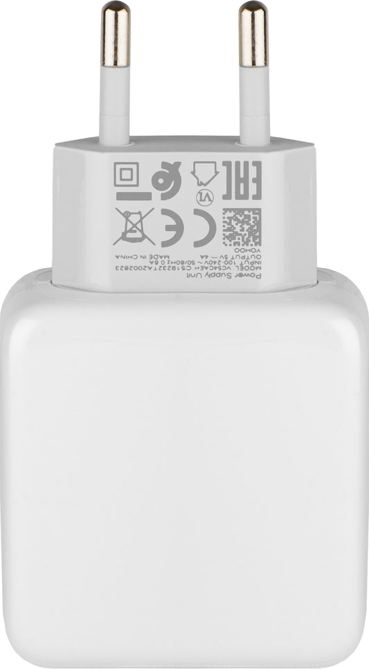 Cargador de Red Realme, 20W, 4A, 1 x USB-A, Blanco VC54JCEH