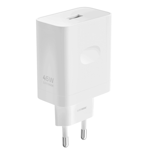 Cargador de Red Realme, 45W, 4.1A, 1 x USB-A, Blanco VCB4JAEH