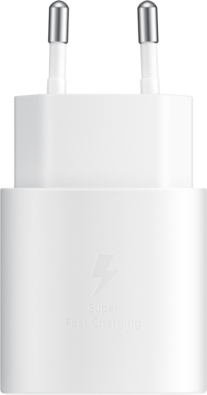 Cargador de red Samsung EP-TA800, 25 W, 3 A, 1 x USB-C, blanco GP-PTU021SOAWWQ