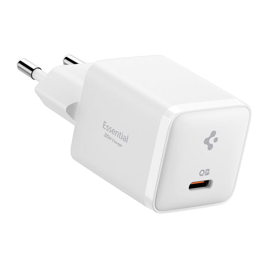Cargador de Red Spigen EE301EU Essential, 30W, 3A, 1 x USB-C, Blanco KF2363556