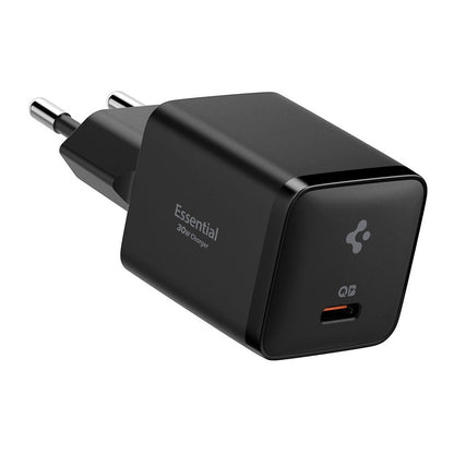 Cargador de red Spigen EE301EU Essential, 30W, 3A, 1 x USB-C, Negro ACH09493