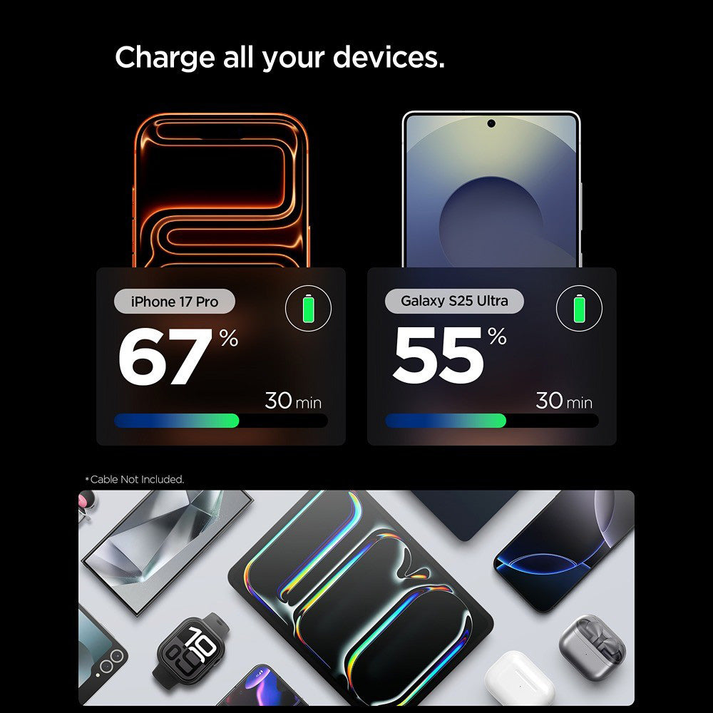 Cargador de red Spigen EE301EU Essential, 30W, 3A, 1 x USB-C, Negro ACH09493