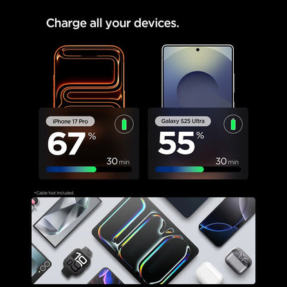 Cargador de red Spigen EE301EU Essential, 30W, 3A, 1 x USB-C, Negro ACH09493