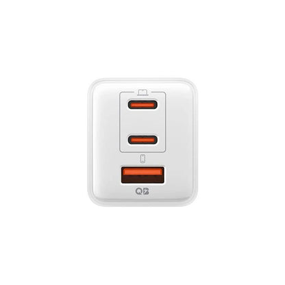 Cargador de Red Spigen EE473EU Essential, 47W, 3A, 1 x USB-A - 2 x USB-C, Blanco ACH09464