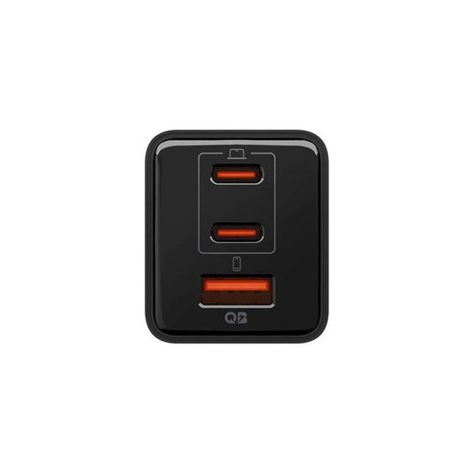 Cargador de Red Spigen EE473EU Essential, 47W, 3A, 1 x USB-A - 2 x USB-C, Negro ACH09465