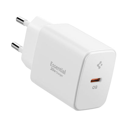 Spigen Essential Network Charger, 20W, 3A, 1 x USB-C, White