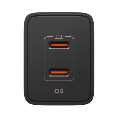 Cargador de Red Spigen Essential, 47W, 3A, 2 x USB-C, Negro