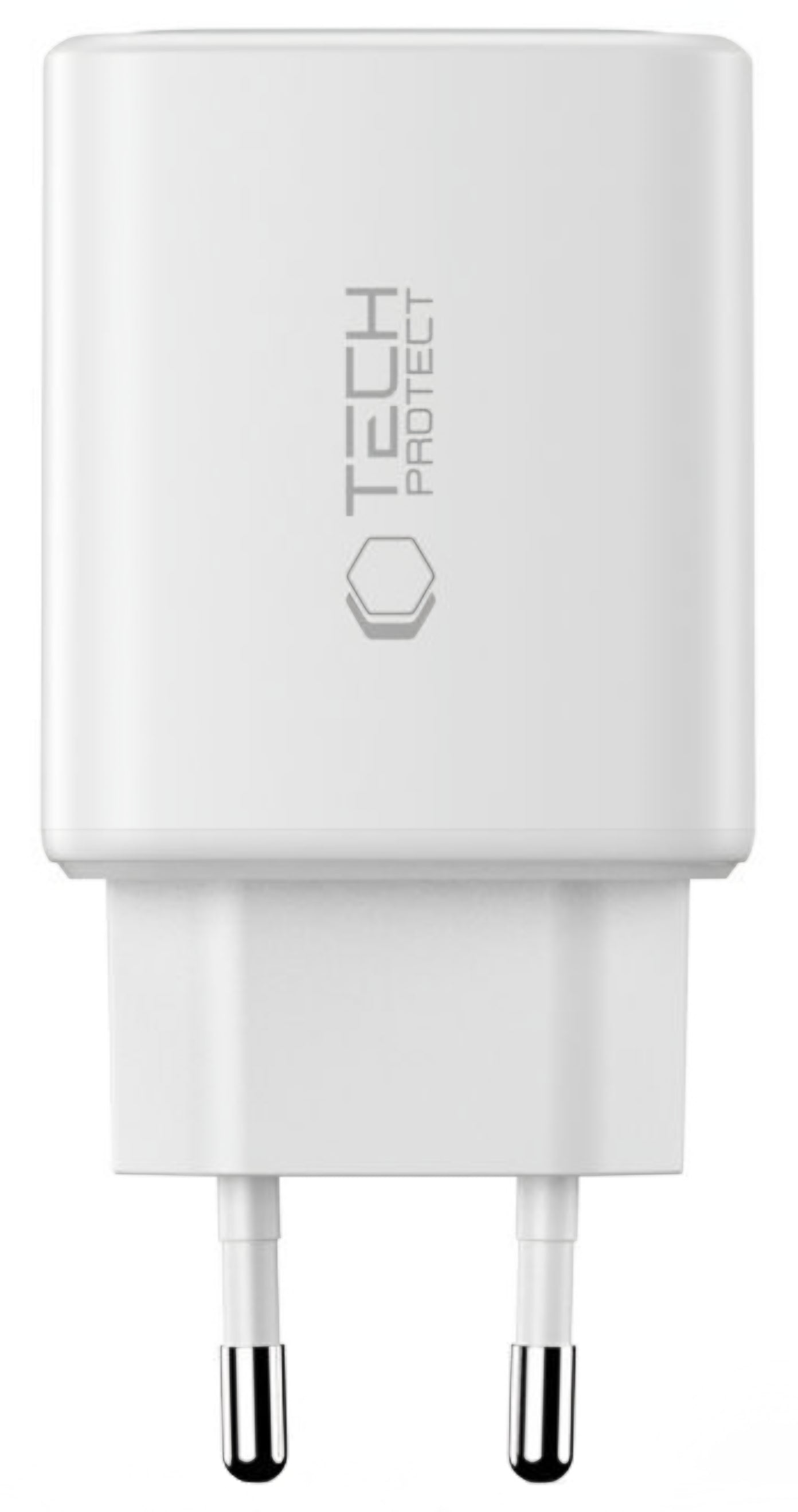 Cargador de Red Tech-Protect NCA65W, 65W, 3A, 1 x USB-A - 2 x USB-C, Blanco