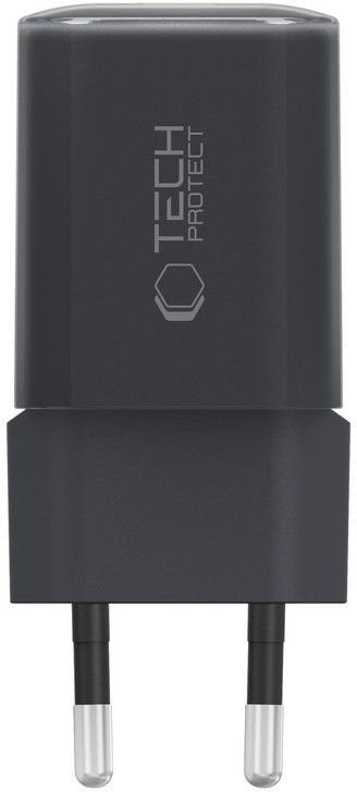 Cargador de Red Tech-Protect NCM33W, 33W, 3A, 1 x USB-A - 1 x USB-C, Negro