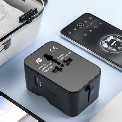 Cargador de Red Techsuit HHT202-2C Travel, 15W, 3A, 2 x USB-C, Negro