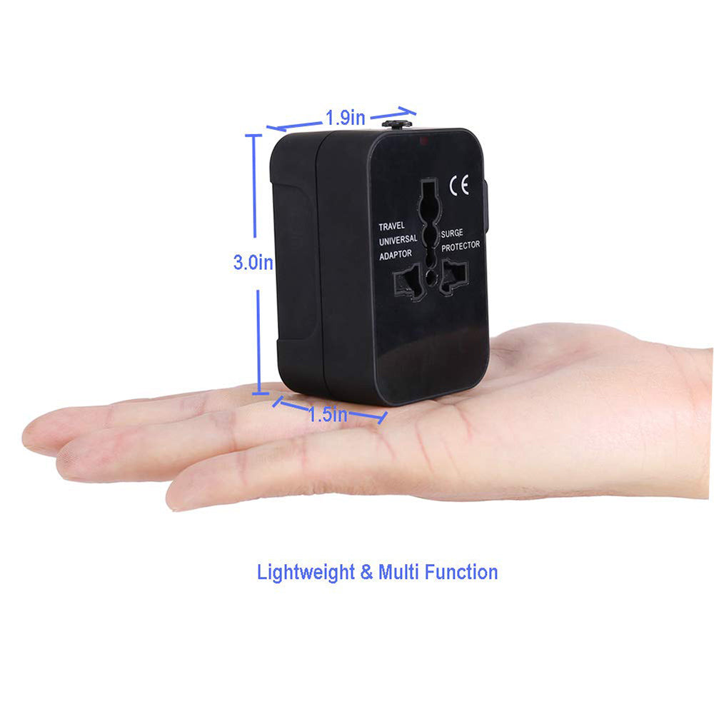 Cargador de Red Techsuit HHT202 Travel, 10W, 2A, 2 x USB-A, Negro